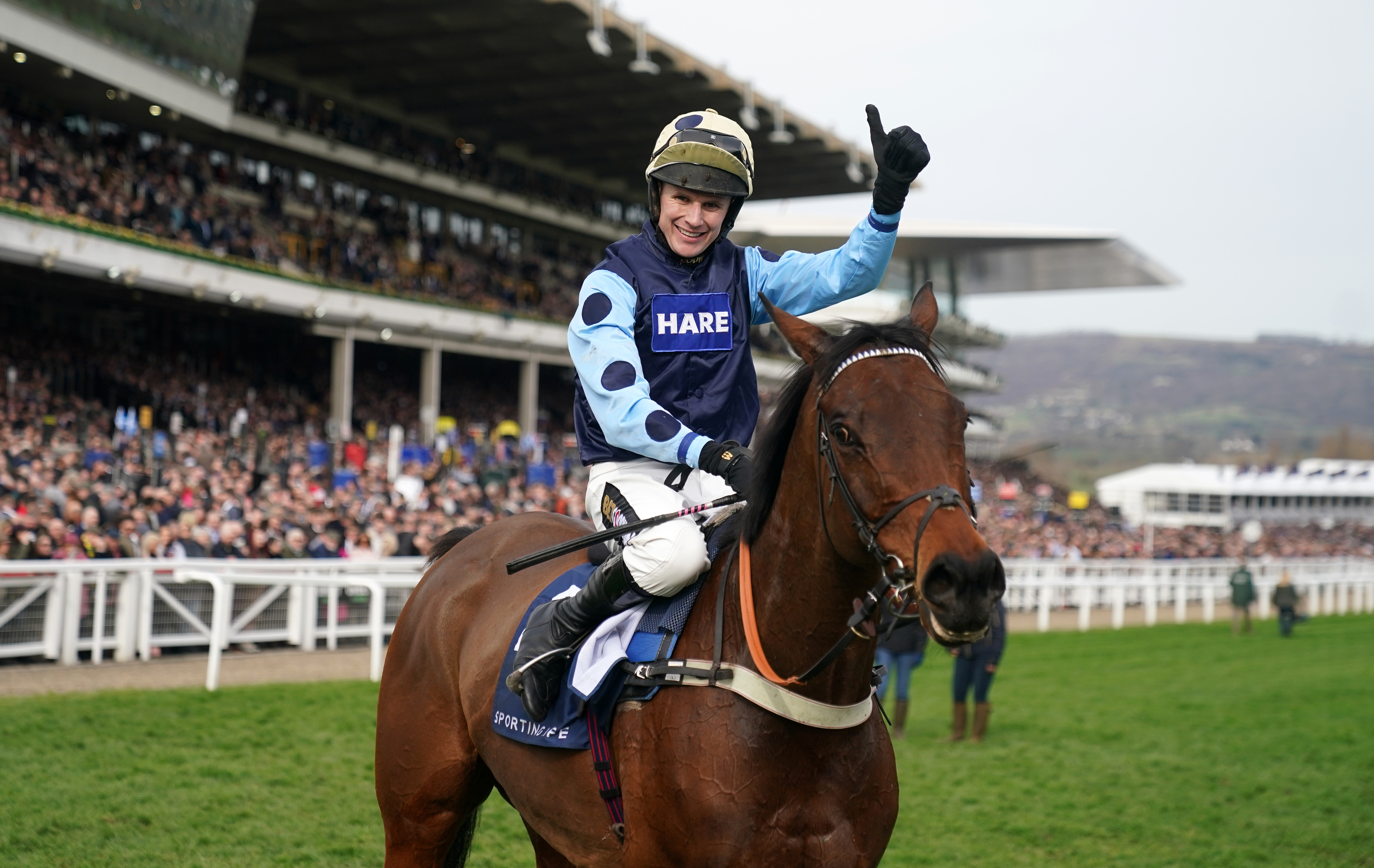 Tom Cannon with Edwardstone having won the Arkle in 2022