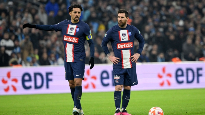 Marquinhos and Lionel Messi could not help Paris Saint-Germain beat Marseille