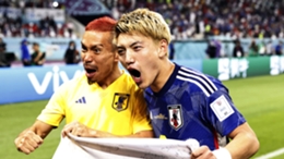 Yuto Nagatomo (L) has called on Japan to show samurai spirit against Croatia at the World Cup