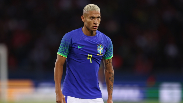 Richarlison had a banana thrown at him after scoring for Brazil against Tunisia in Paris