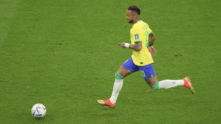 Neymar was stopped in his tracks in Brazil's World Cup opener