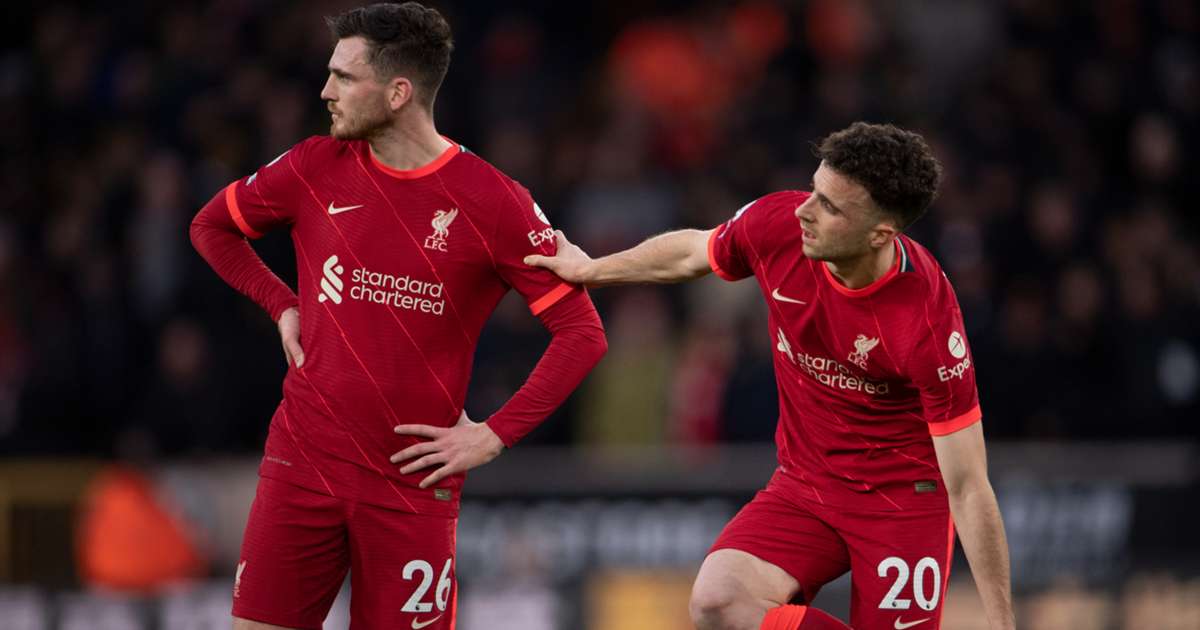 Andy Robertson and Diogo Jota during their time together at Liverpool