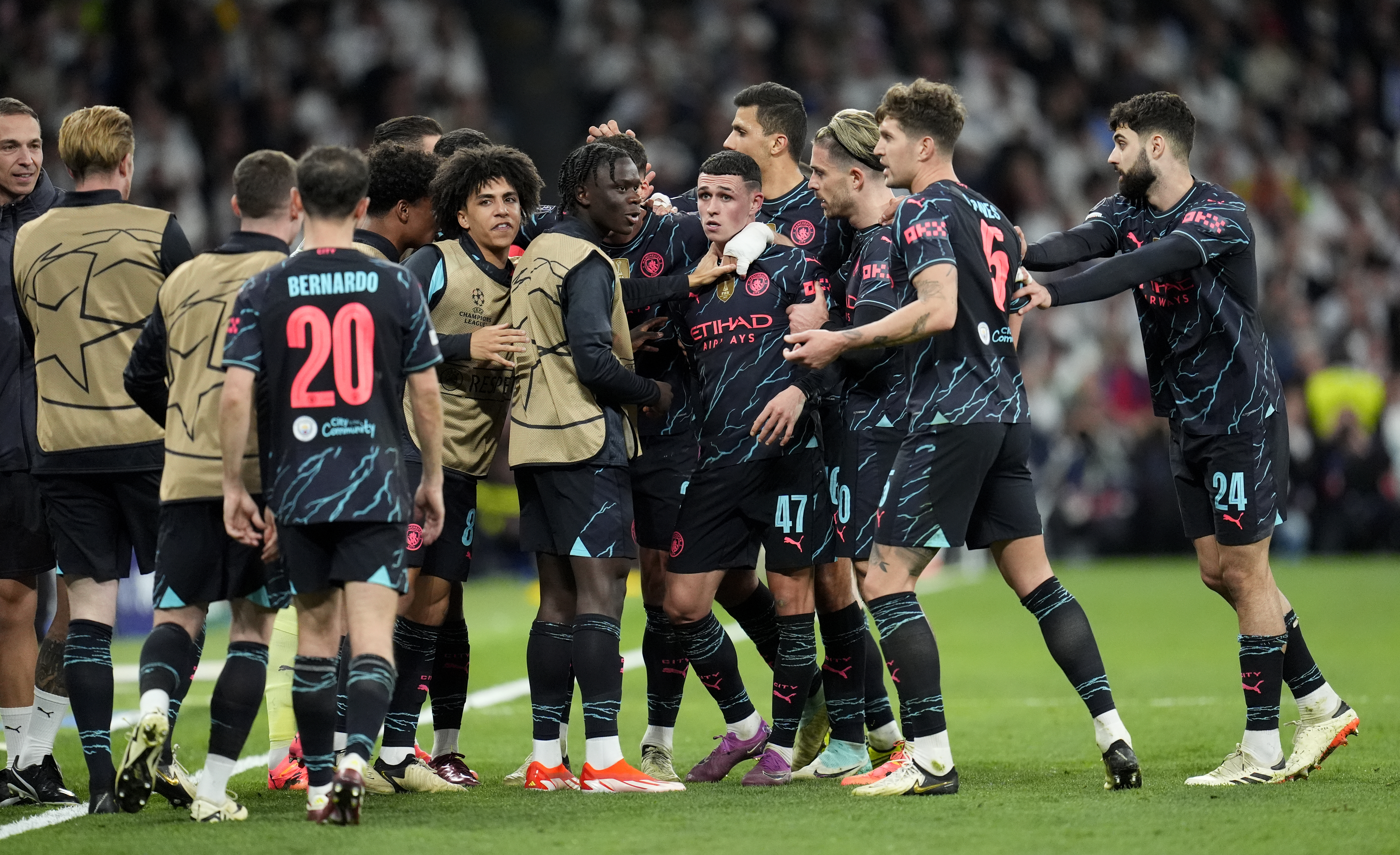 Manchester City celebrate