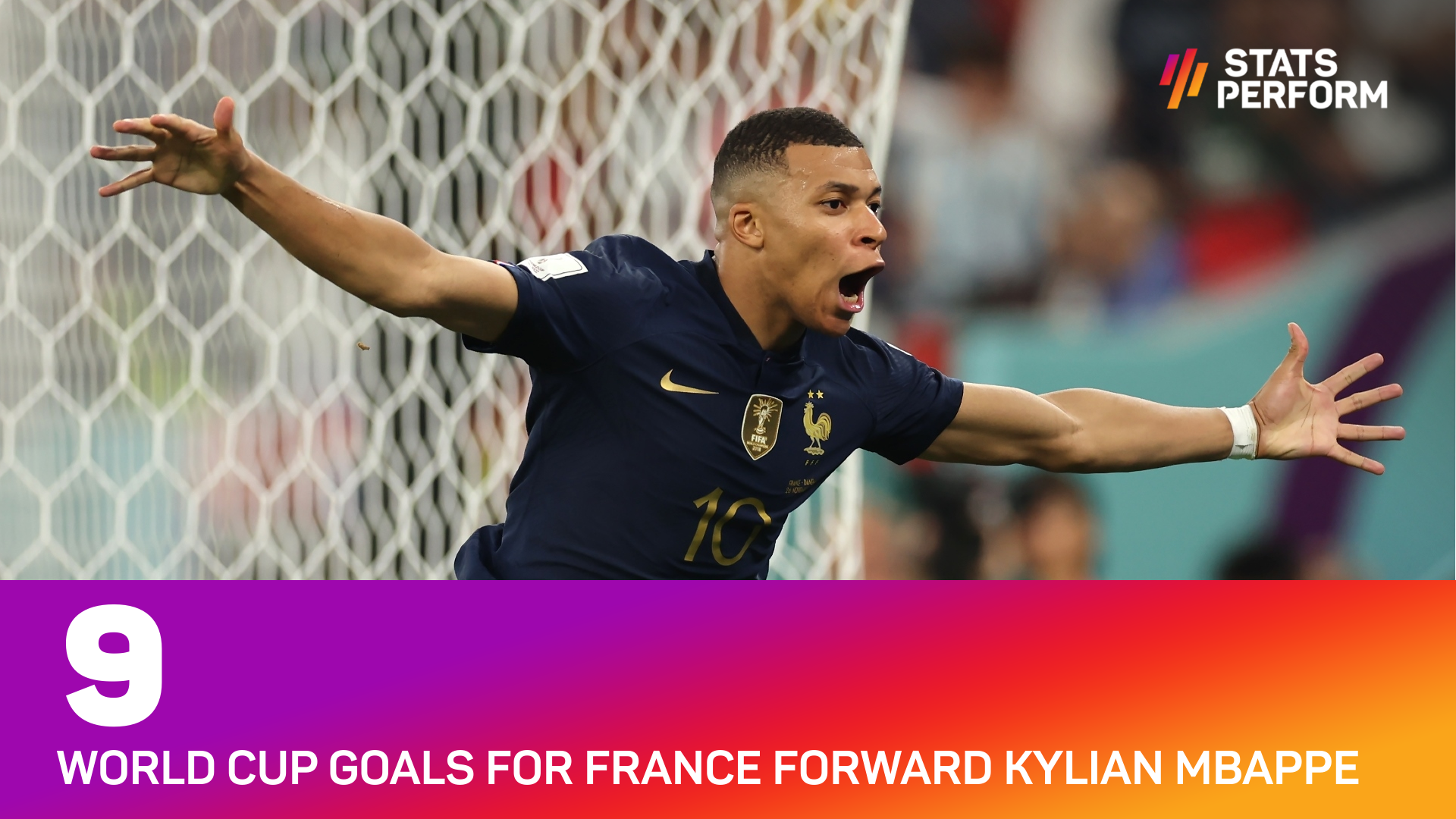 Kylian Mbappe has nine World Cup goals