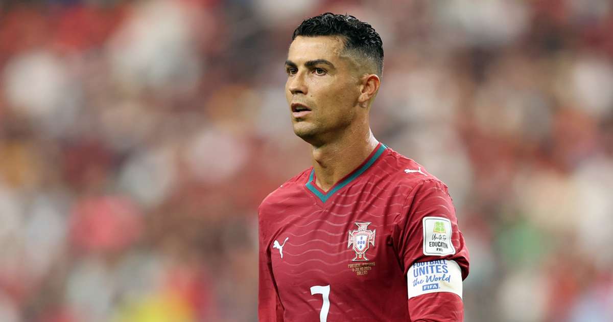 Cristiano Ronaldo in action for Portugal