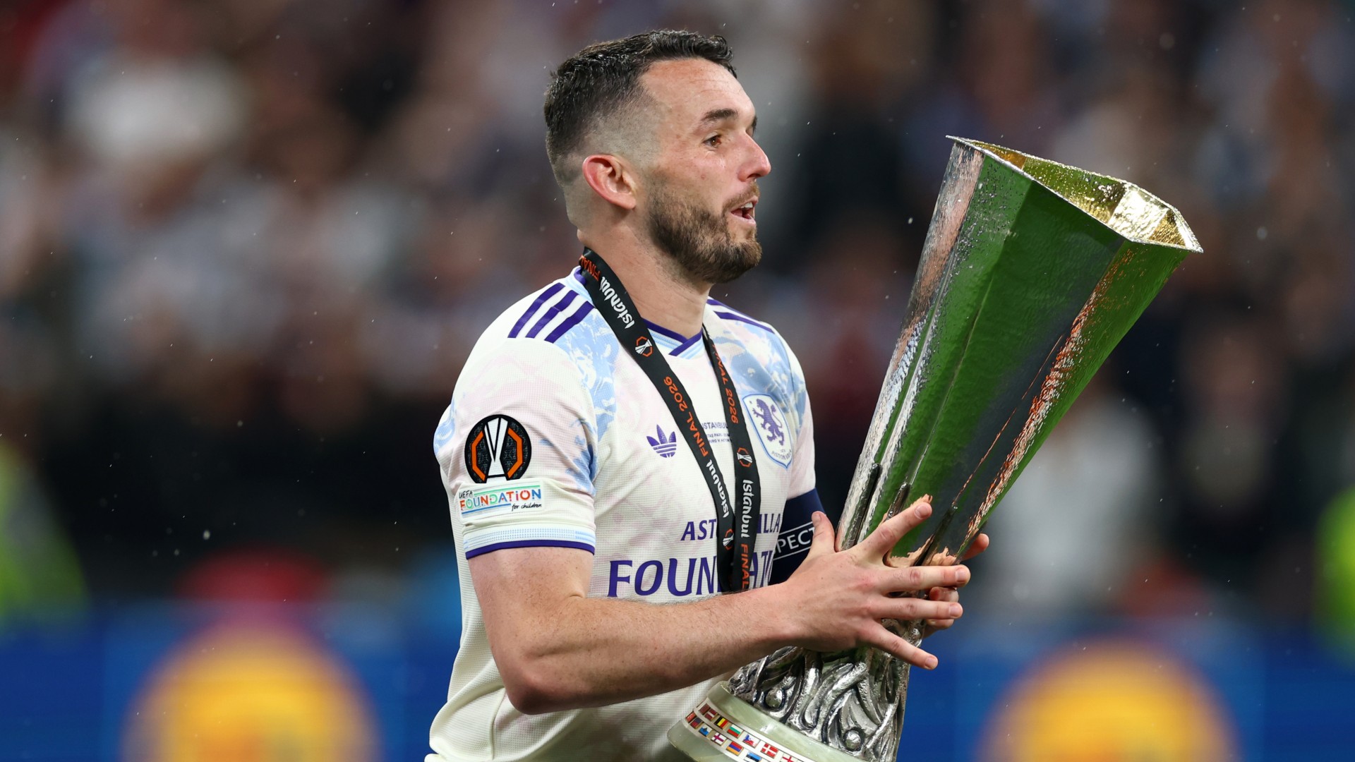 Aston Villa’s Europa League victory ‘the proudest night’ of McGinn’s career