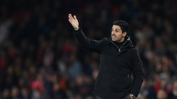 Mikel Arteta watches on as Arsenal defeated Zurich on Thursday