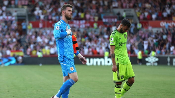 Manchester United looked uncomfortable playing out from the back against Brentford