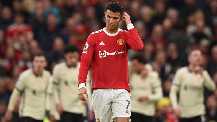 Cristiano Ronaldo during Manchester United's loss to Liverpool