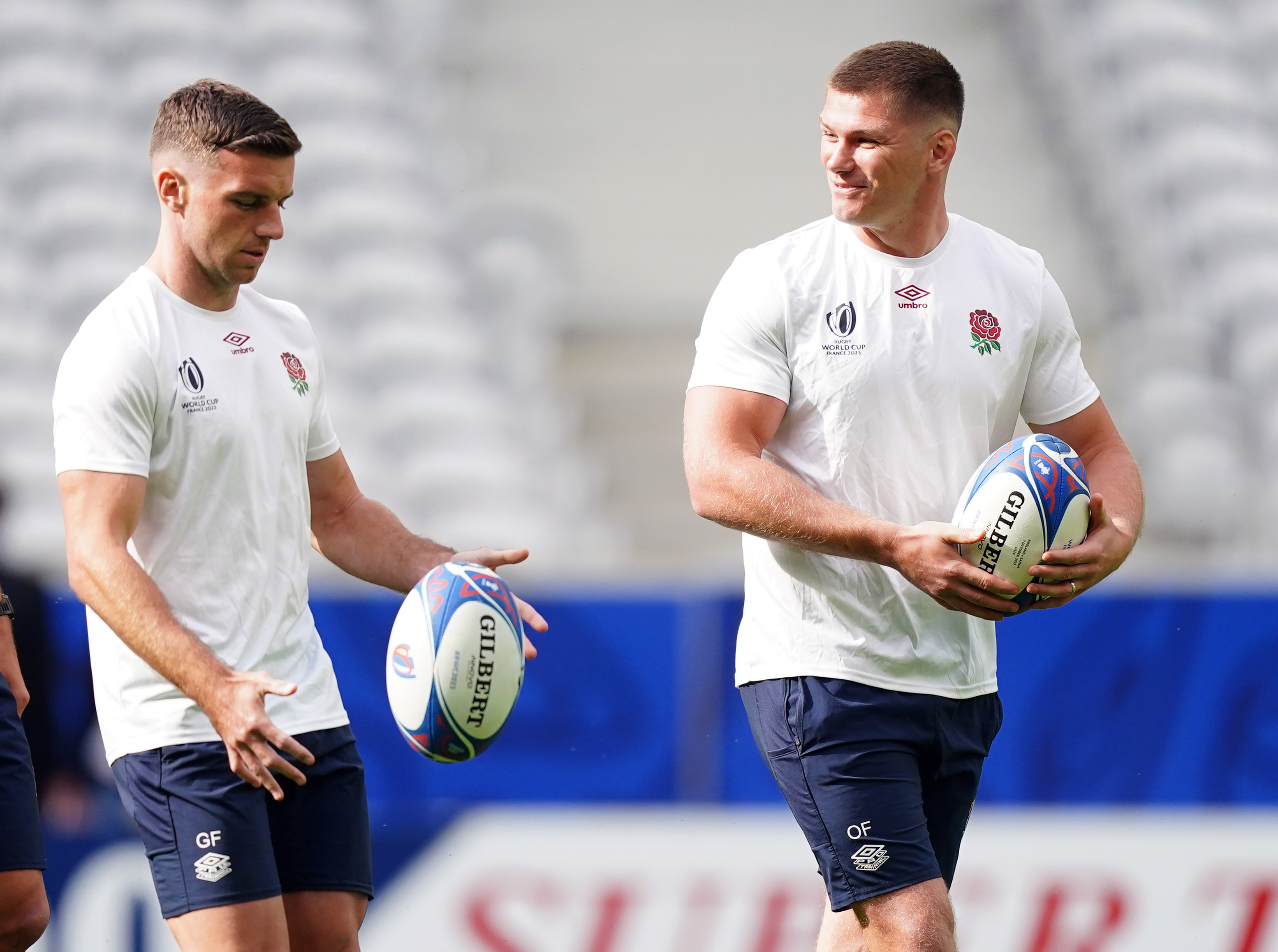 Owen Farrell and George Ford