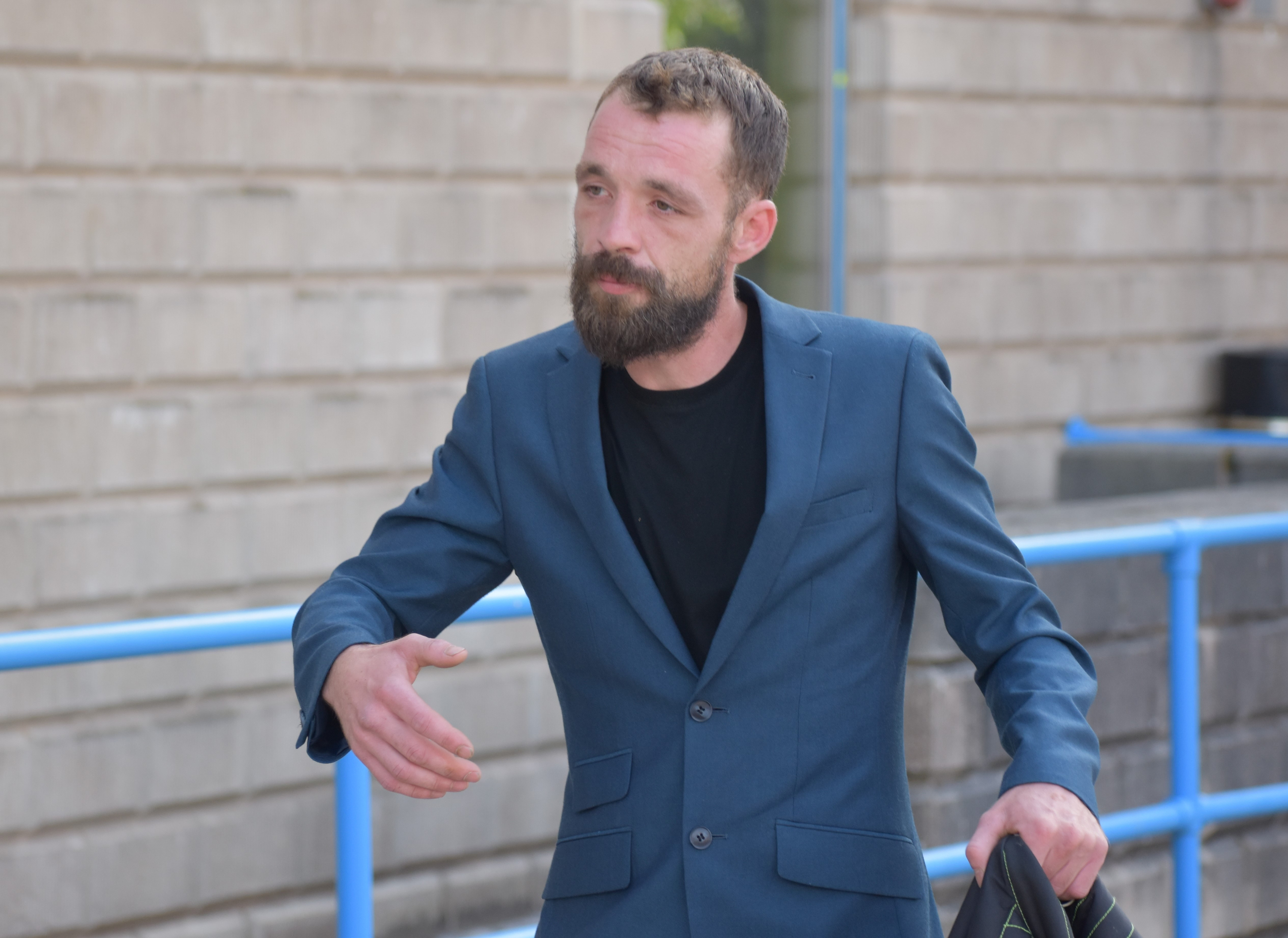 Jamie Arnold leaving Wolverhampton Crown Court after a previous hearing (Matthew Cooper/PA)