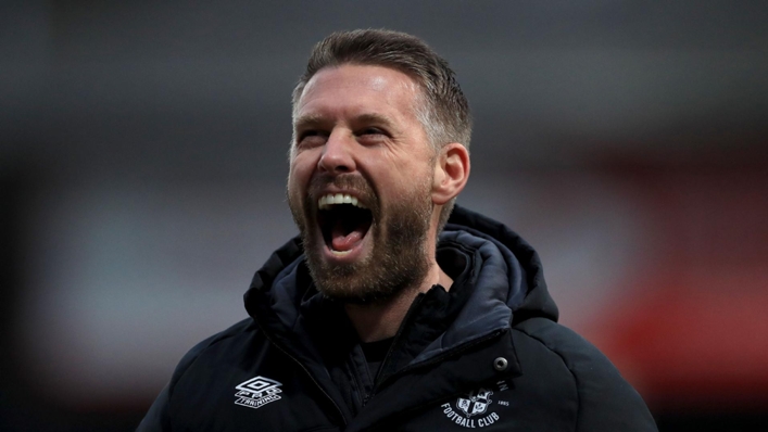 Luton chief executive Gary Sweet hailed manager Rob Edwards (pictured) for reaching the Sky Bet Championship playoff final (Bradley Collyer/PA)