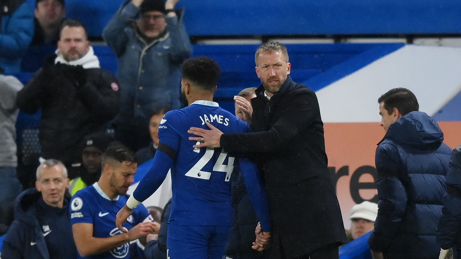 Reece James was forced off on Tuesday