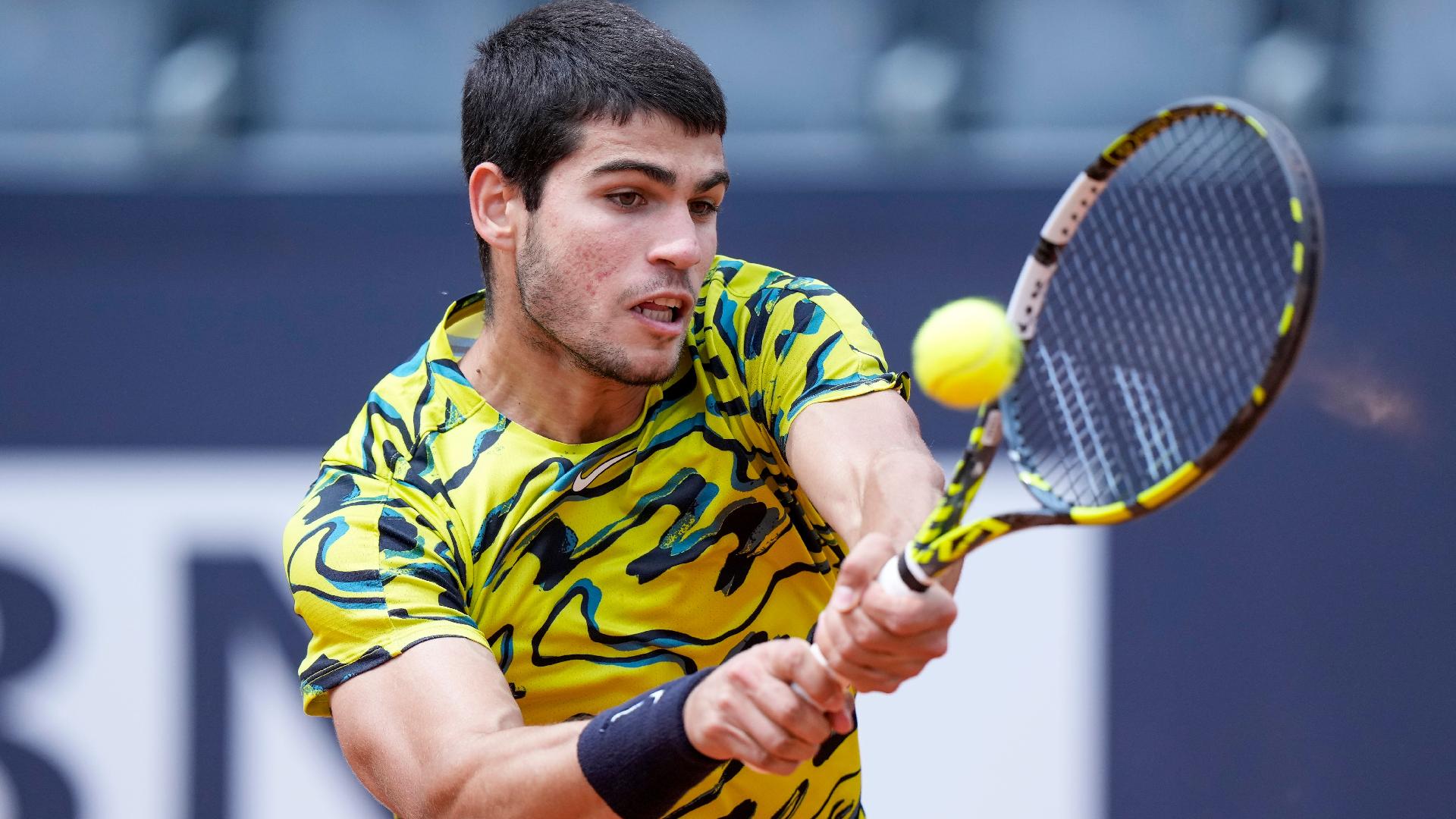 Carlos Alcaraz is looking to take Rafael Nadal’s crown (Andrew Medichini/AP)