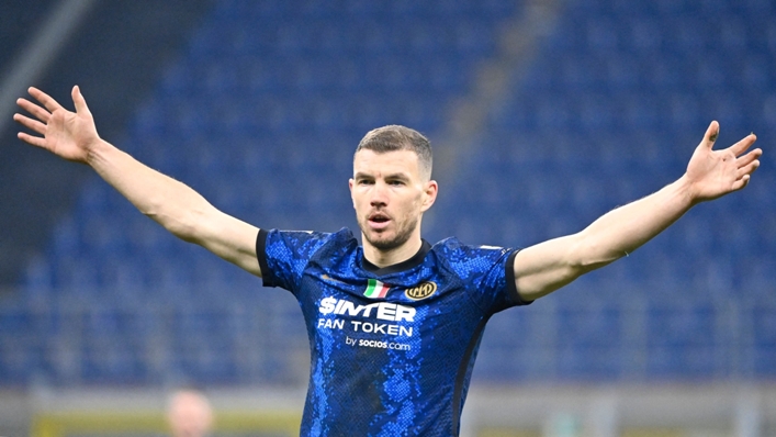 Edin Dzeko scored against AC Milan but may have to settle for a place on the bench again