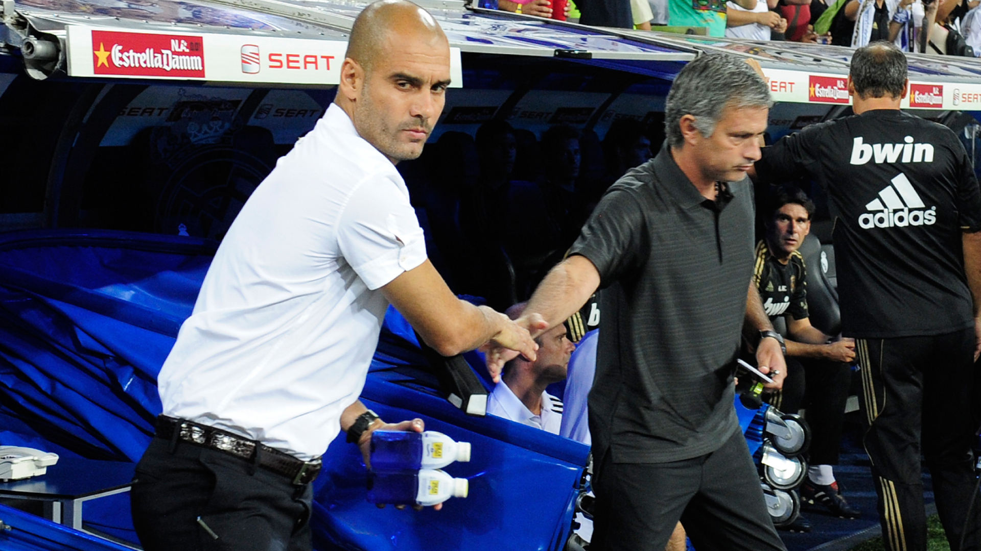 Pep Guardiola and Jose Mourinho