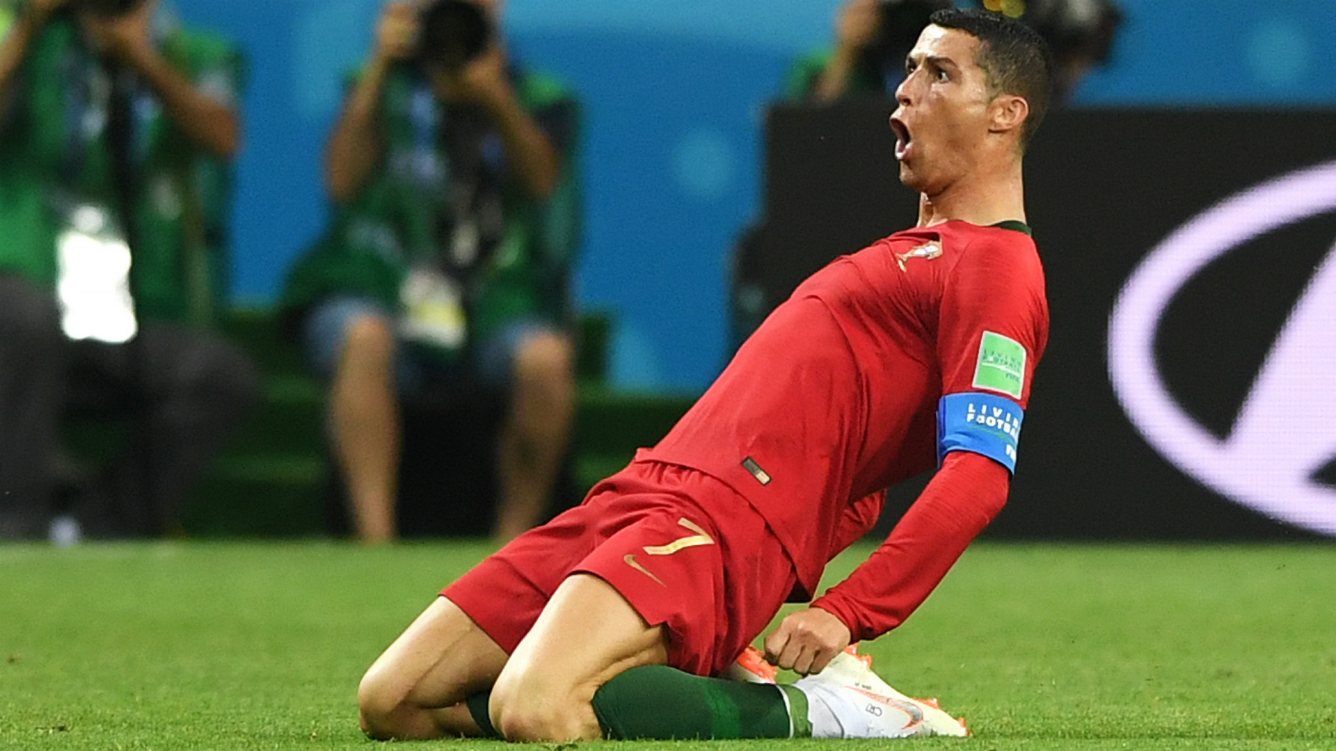 Ronaldo reacts to Portugal 1-0 win over Morocco