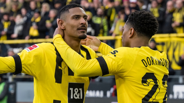 Sebastian Haller scored his first goal for Dortmund against Freiburg