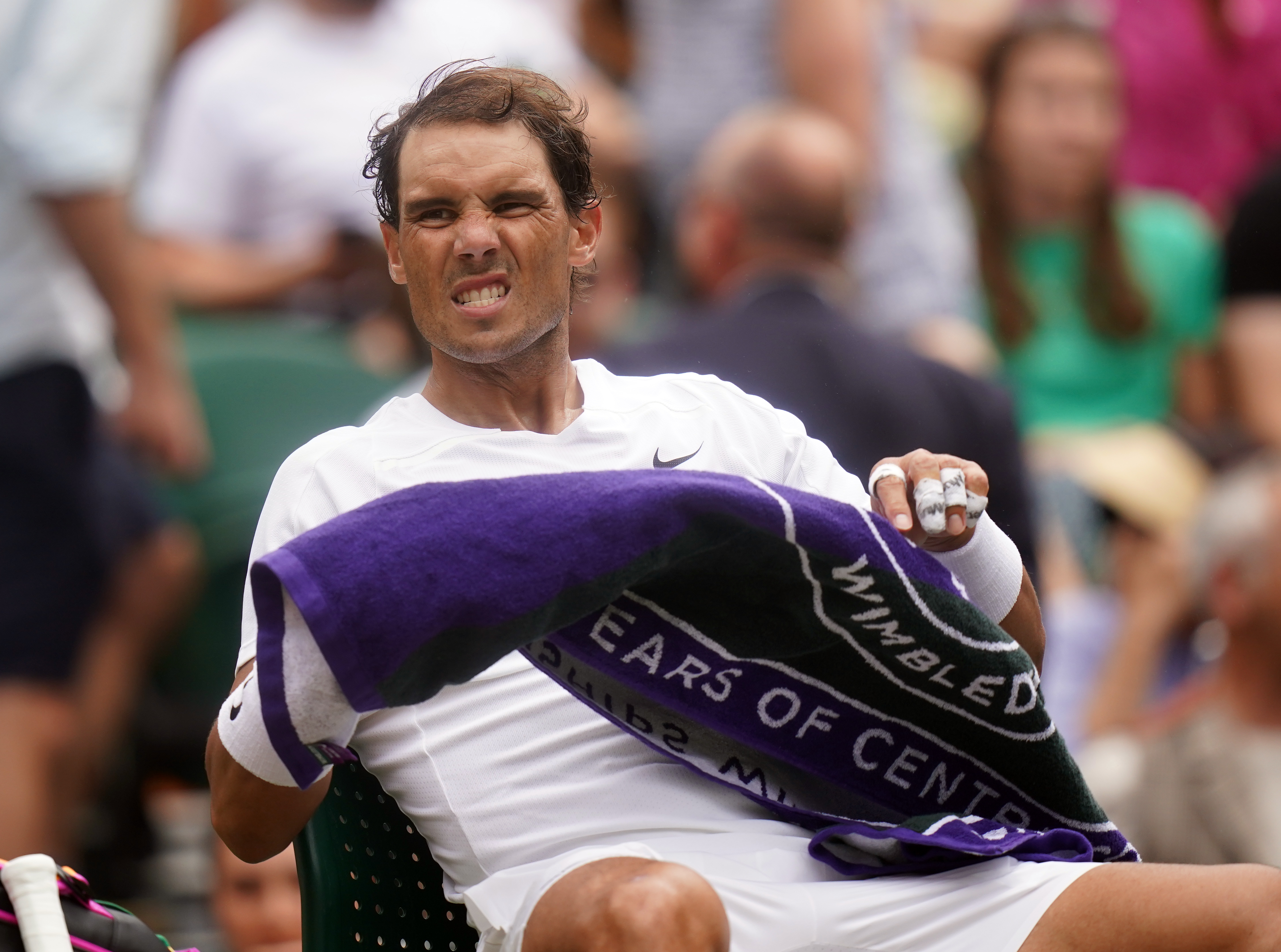 Rafael Nadal had injury problems at Wimbledon last year