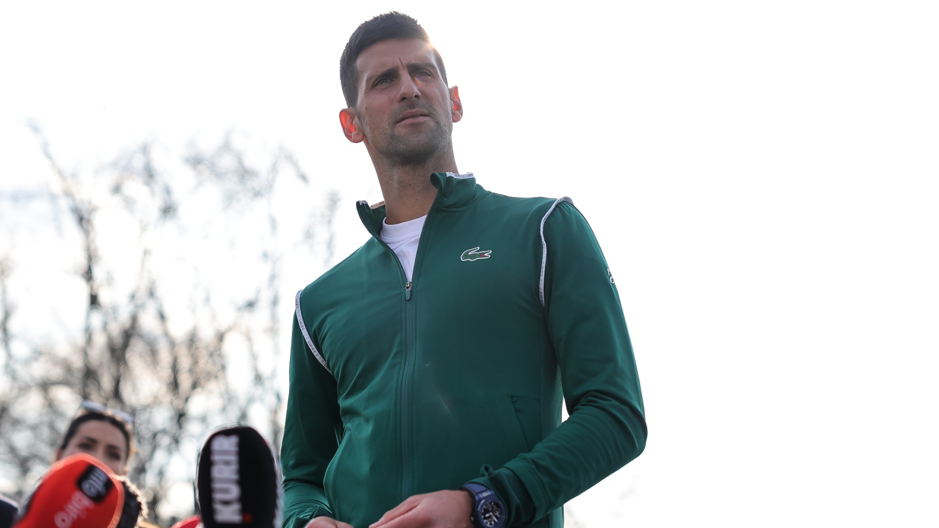 Novak Djokovic spoke to the media on Wednesday