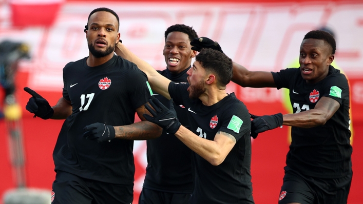 Canada celebrate against the United States