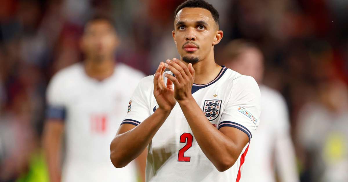 Trent Alexander-Arnold in action for England