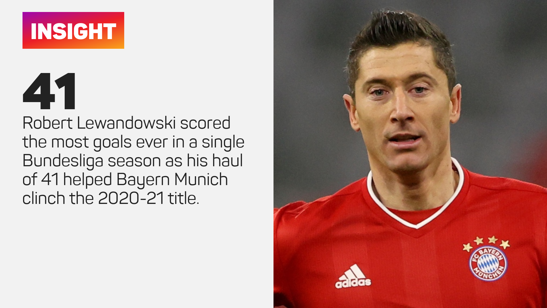 Robert Lewandowski had a bountiful season for Bayern