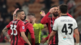 Milan were denited a valid goal by an early whistle