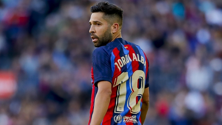 Jordi Alba was left bemused by his red card against Espanyol