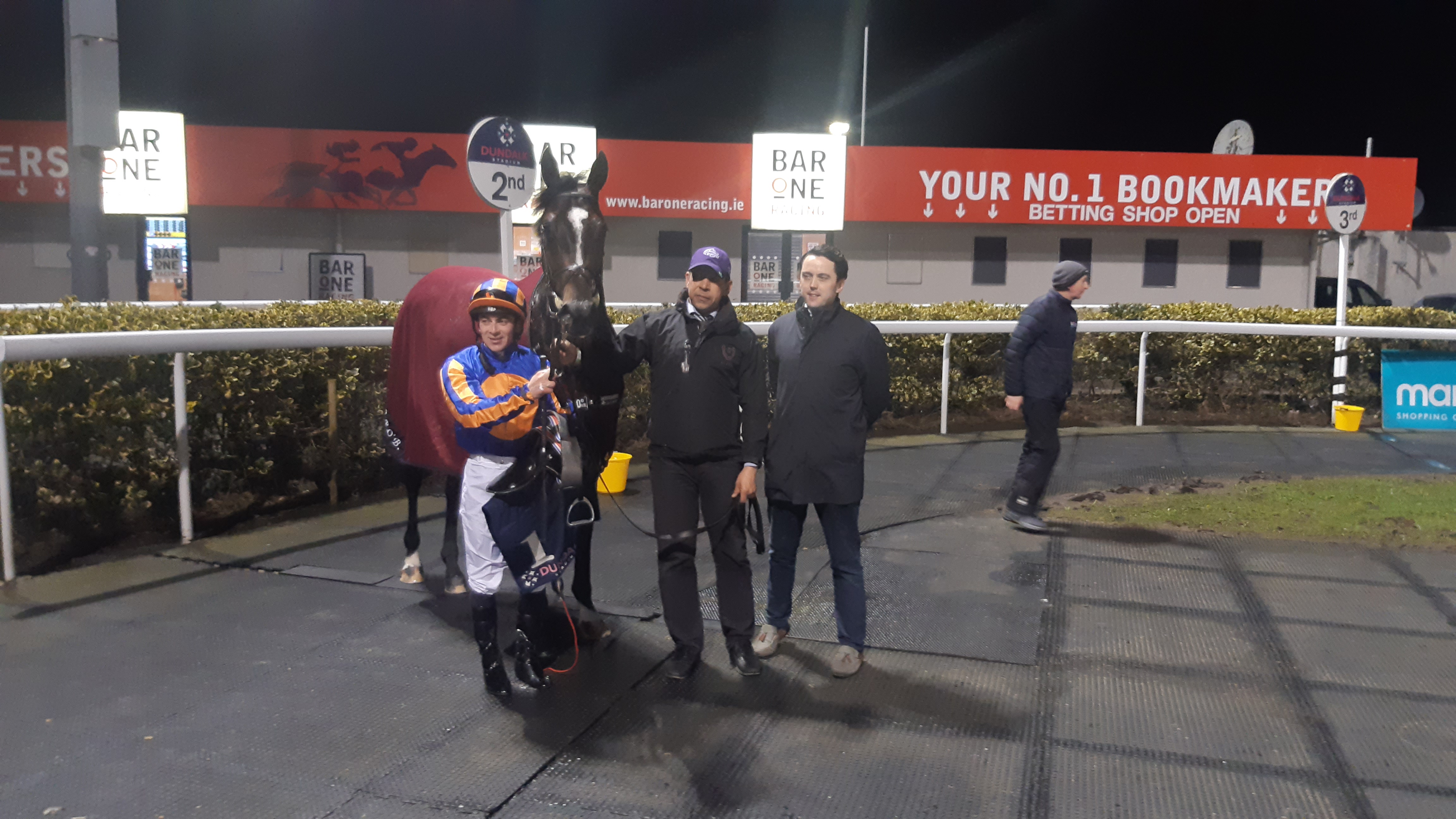 Agenda with connections in the Dundalk winner's enclosure