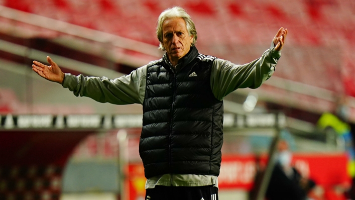 Benfica coach Jorge Jesus will hope to guide his side to the Champions League group stage