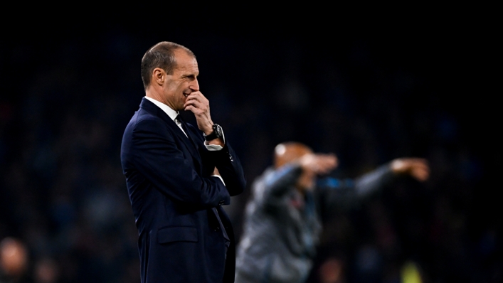 Massimiliano Allegri's Juventus side were hammered 5-1 by Napoli