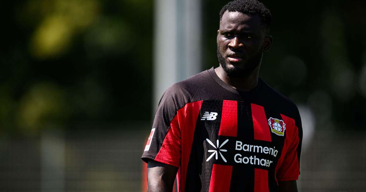 Victor Boniface of Bayer Leverkusen