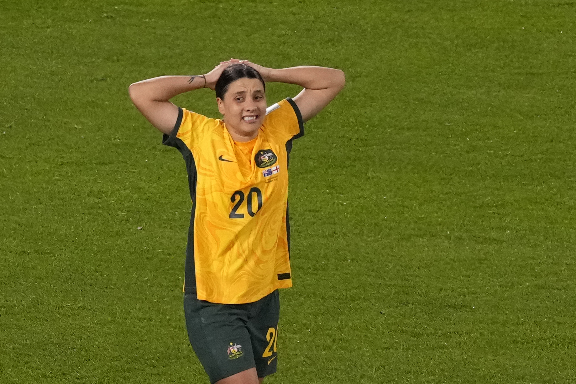 Sam Kerr was left ruing a couple of big misses as Australia were eliminated