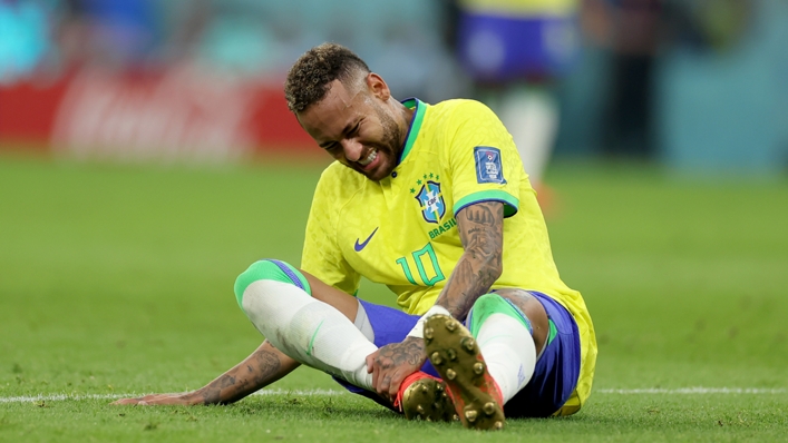 Neymar limped off against Serbia with an ankle injury