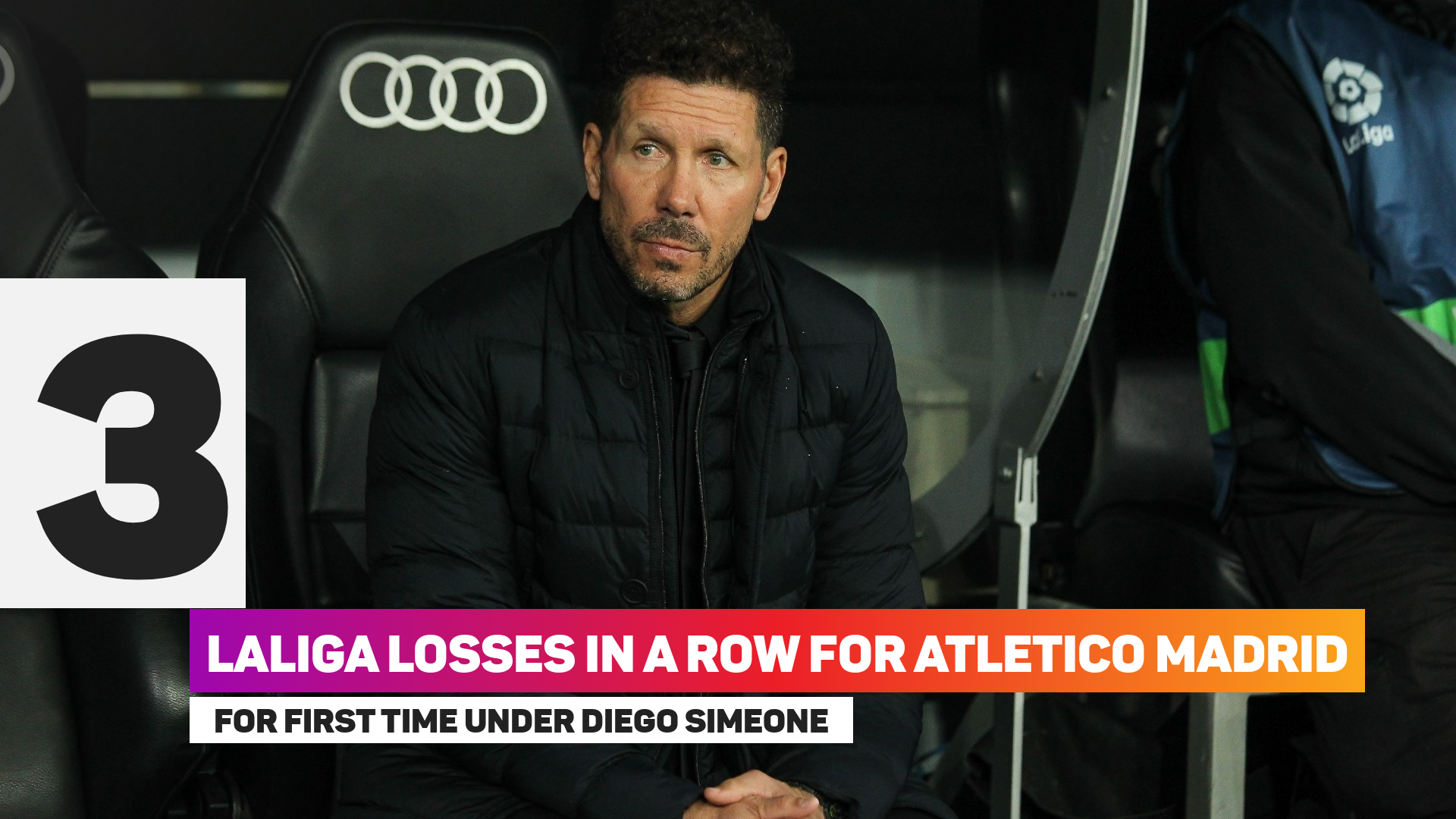 Atletico have lost three league games in a row