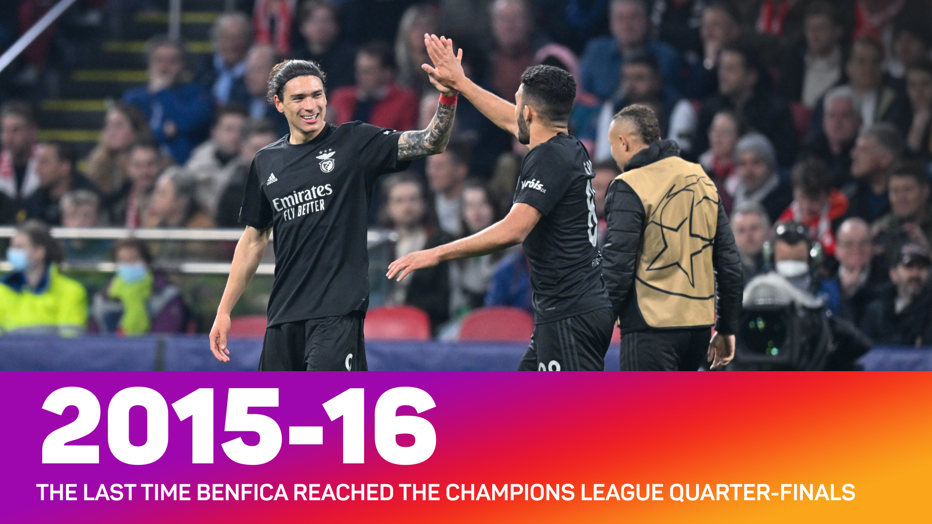 Benfica Champions League quarter-finals