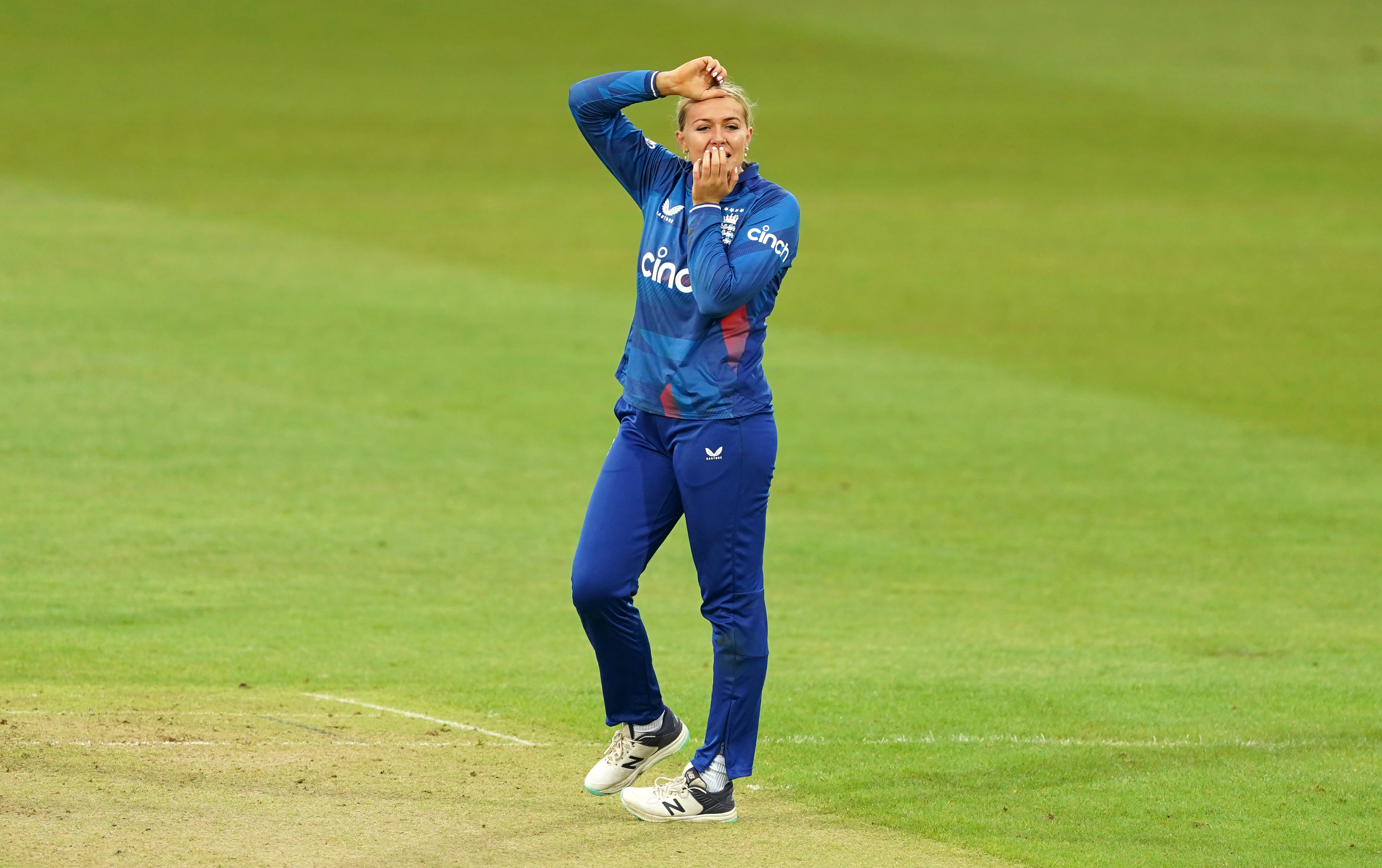 Sarah Glenn in action for England