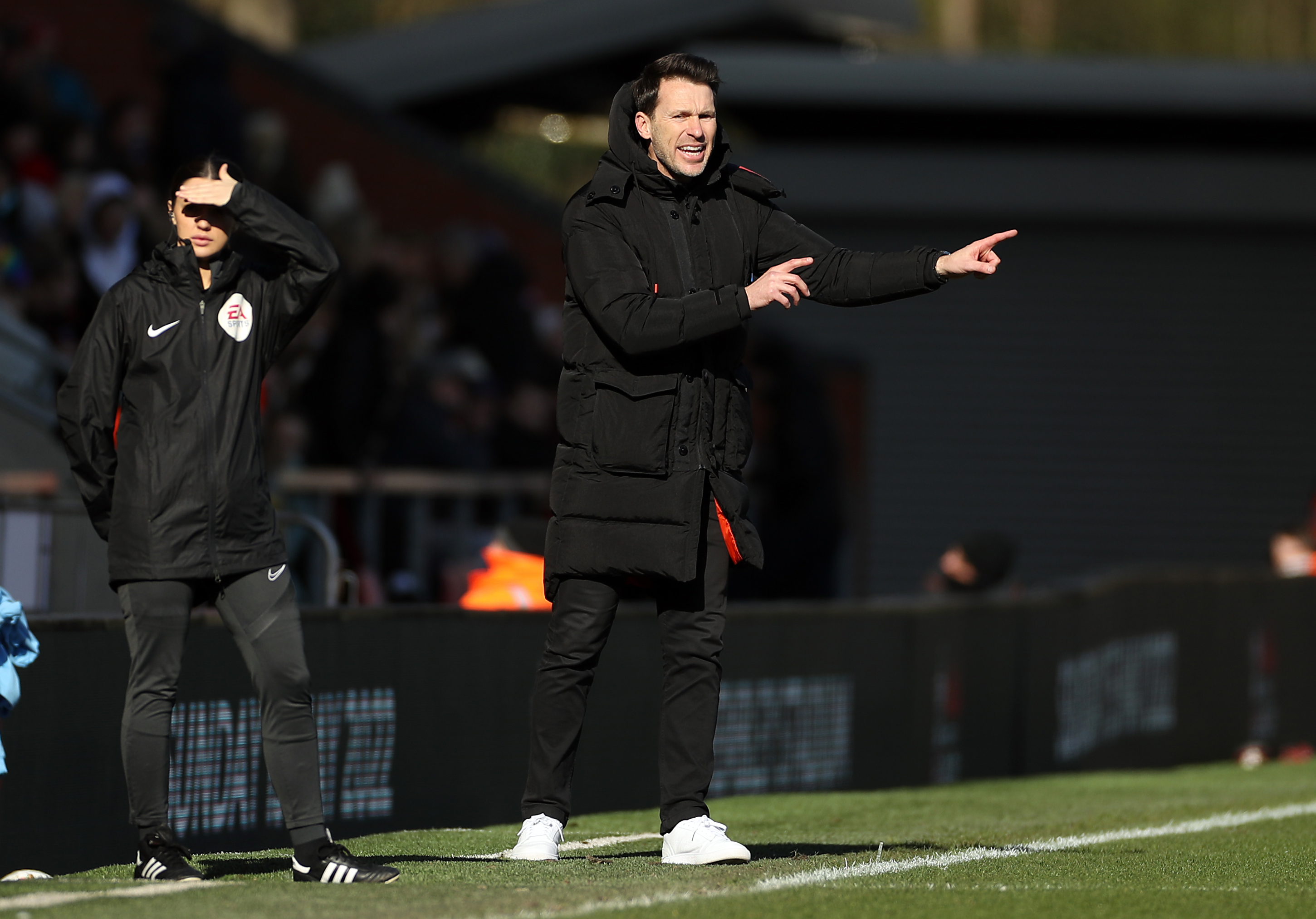 Taylor on the touchline (Bradley Collyer/PA)