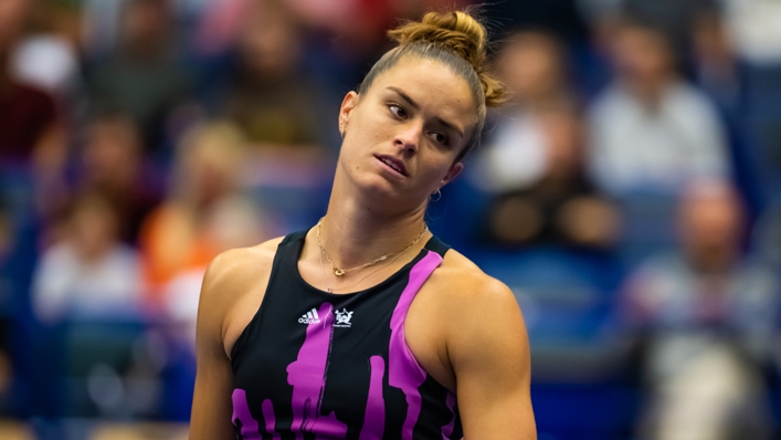 Maria Sakkari was one of the top seeds to tumble on Thursday at the Ostrava Open