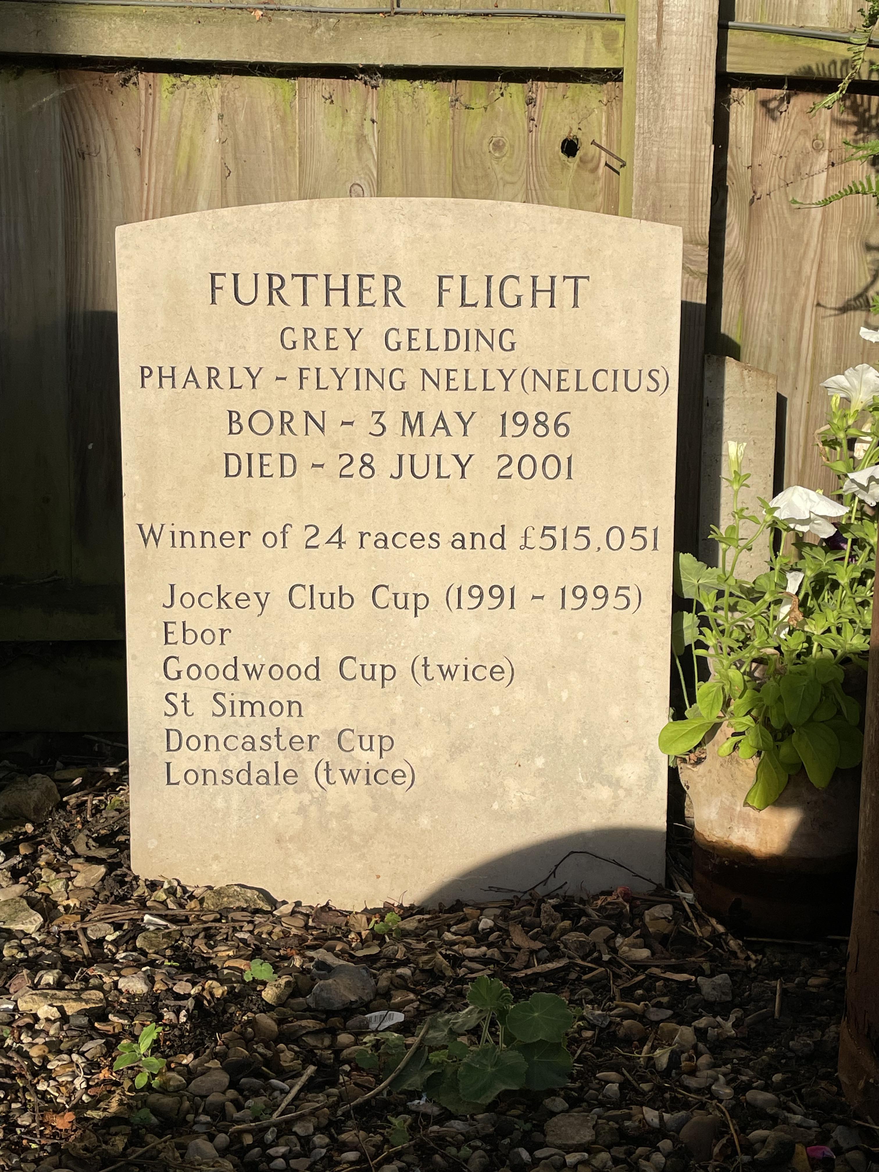 Further Flight headstone/Newmarket