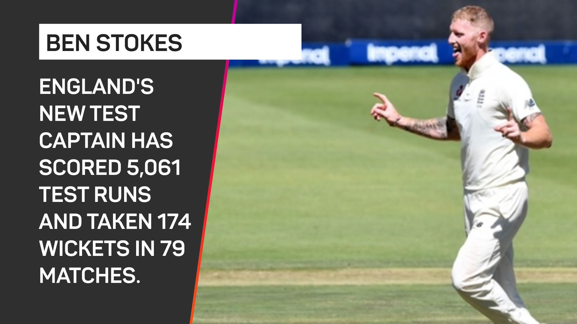 Stokes appointed England Test captain