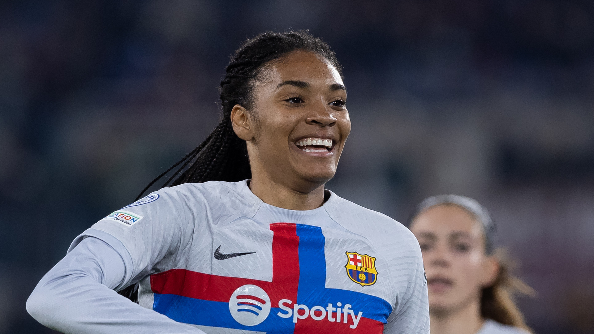 Salma Paralluelo scored the only goal of the game against Roma