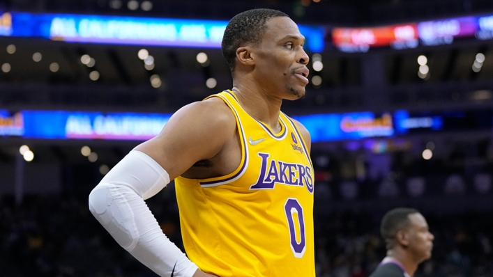 Russell Westbrook in action for the Los Angeles Lakers
