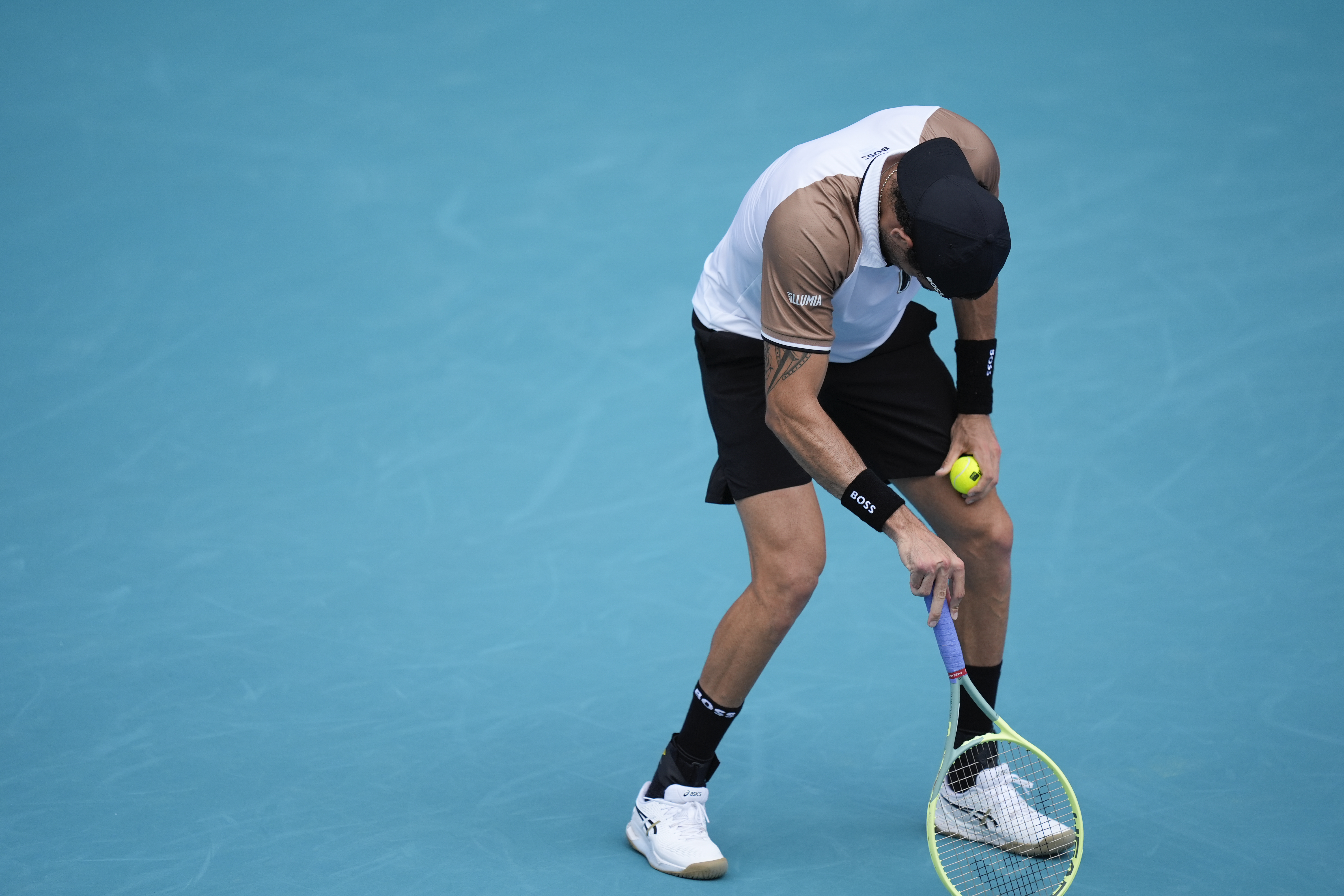 Berrettini suffered health problems during his loss to Murray