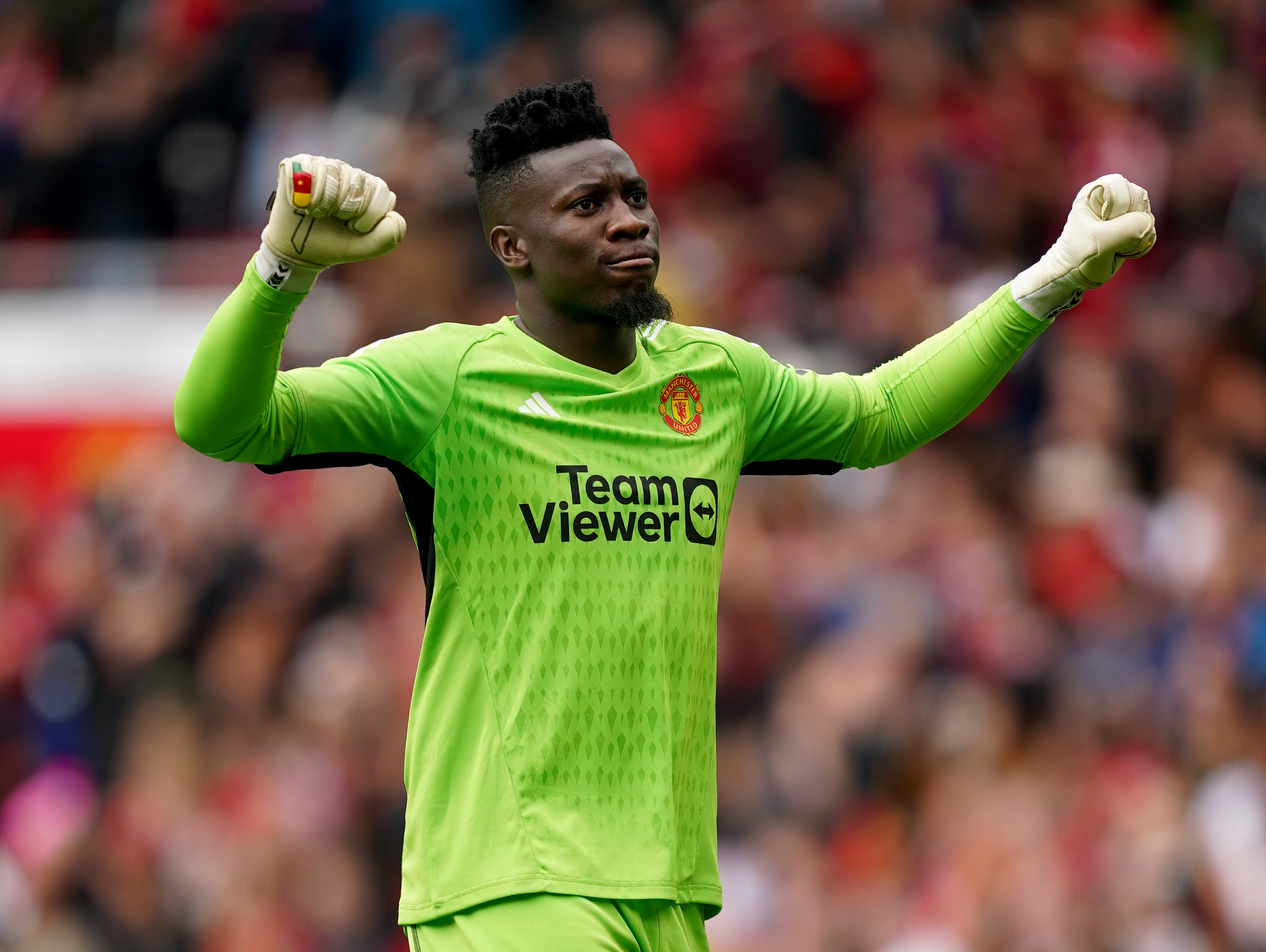 Manchester United goalkeeper Andre Onana