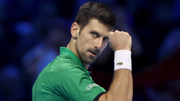 Novak Djokovic turned on the style against Casper Ruud