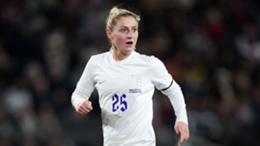 Laura Coombs in action for England at the Arnold Clark Cup (Mike Egerton/PA)
