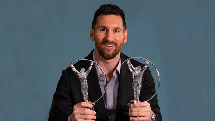 Lionel Messi was awarded Sportsman of the Year at the Laureus Awards in Paris (Laureus)