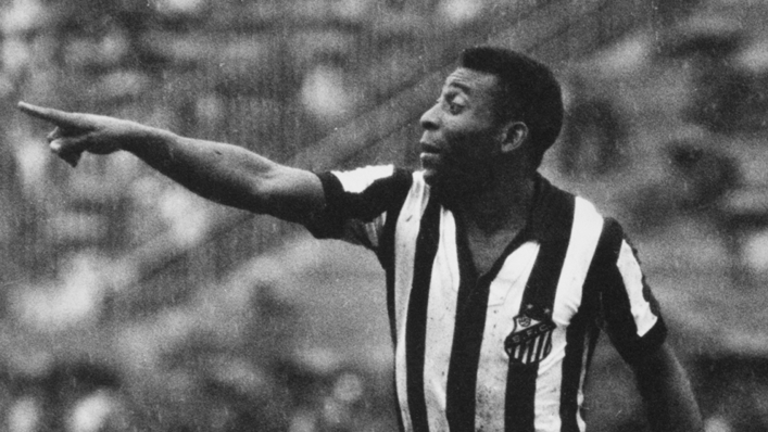 Pele is rated as Santos' greatest player of all time